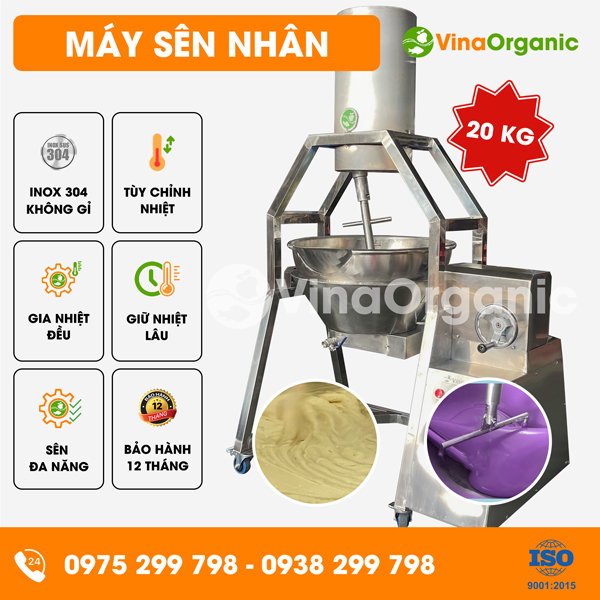 SC20 - Máy chảo sên nhân 20kg, sên nhân bánh mì, sên mứt