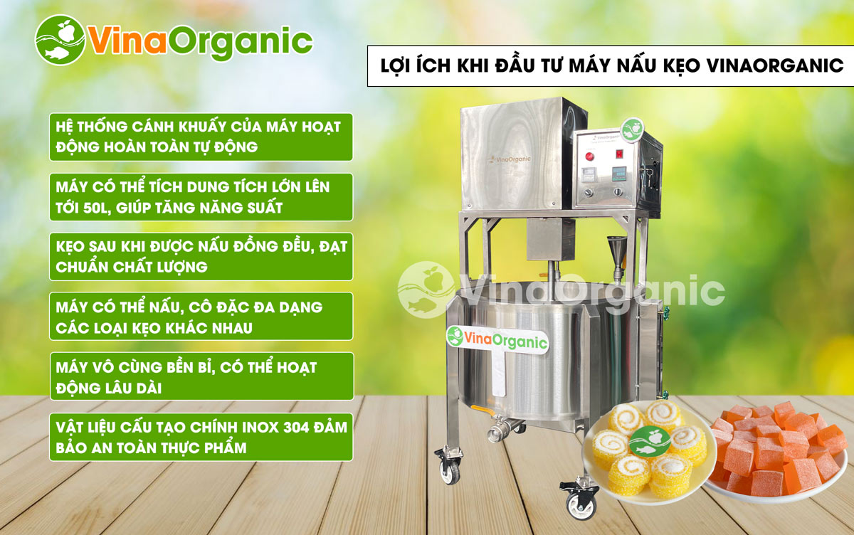 CDK050 - Máy nấu kẹo 50L có cánh khuấy, nấu kẹo dẻo trái cây, kẹo dẻo xoắn khoanh,... Liên hệ ngay số Hotline/Zalo 0938299798 - 0975299798 để được tư vấn!