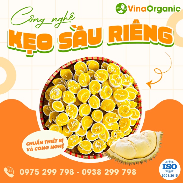 Chuyển giao công nghệ Kẹo sầu riêng cuộn thơm ngon