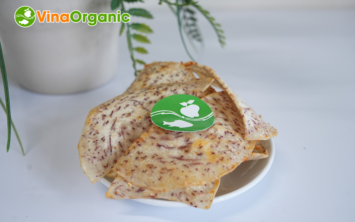VinaOrganic chuyển giao công nghệ Khoai môn sấy tẩm vị tỏi ớt giòn rụm, không ngấm dầu khi bảo quản dài. Liên hệ Hotline/Zalo: 0938299798 – 0975299798