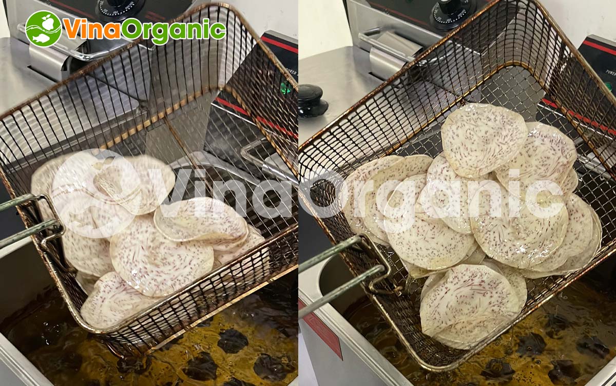VinaOrganic chuyển giao công nghệ Khoai môn sấy tẩm vị tỏi ớt giòn rụm, không ngấm dầu khi bảo quản dài. Liên hệ Hotline/Zalo: 0938299798 – 0975299798