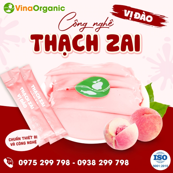 Chuyển giao công nghệ Thạch zai vị đào thơm ngọt nhẹ nhàng