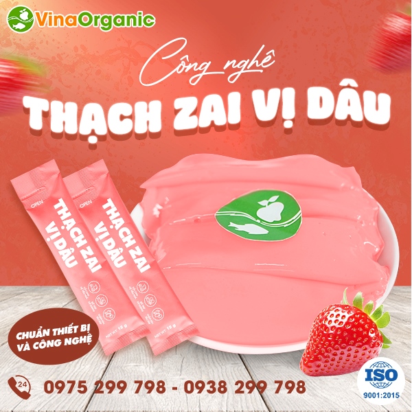 Chuyển giao công nghệ Thạch zai vị dâu thơm ngon, bắt mắt