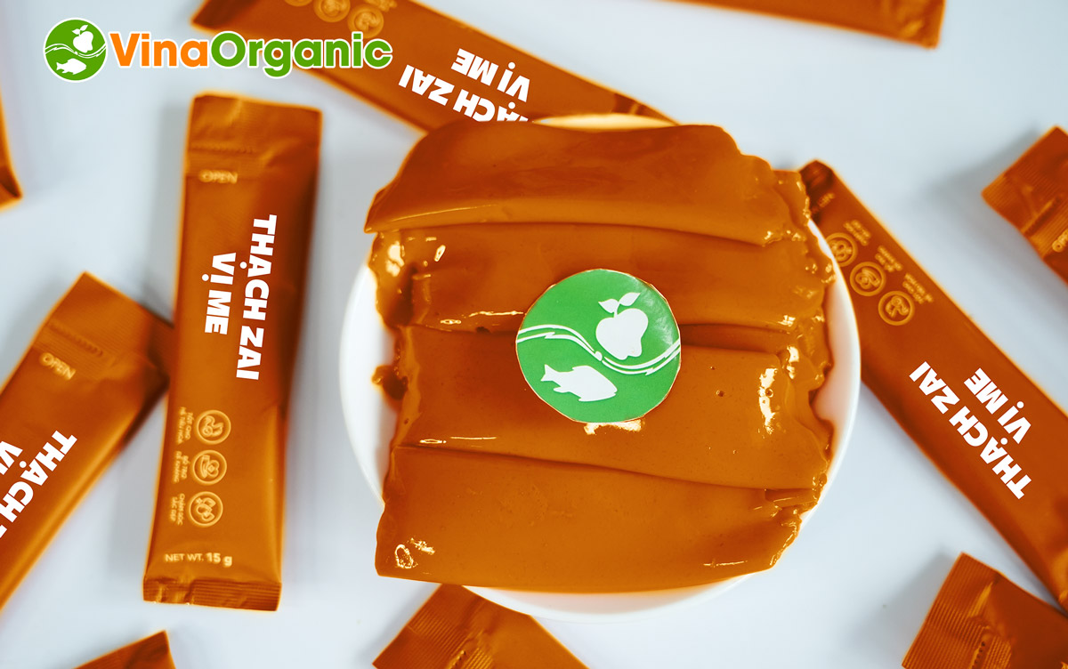 Công nghệ sản xuất Thạch zai vị me VinaOrganic chua ngọt hài hoà, màu sắc đặc trưng như nguyên liệu. Liên hệ 0975299798 - 0938299798 ngay!