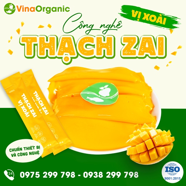 Chuyển giao công nghệ Thạch zai vị xoài thanh mát ngày hè