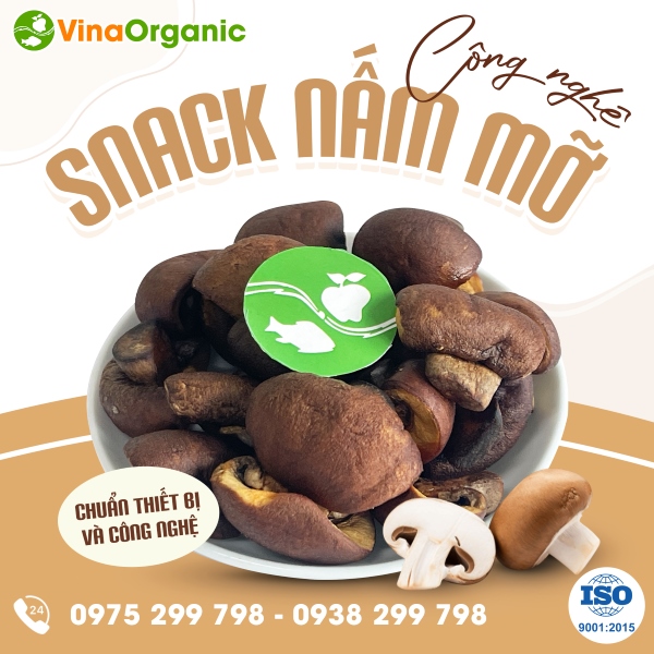 Chuyển giao công nghệ Snack nấm mỡ giòn xốp, thơm