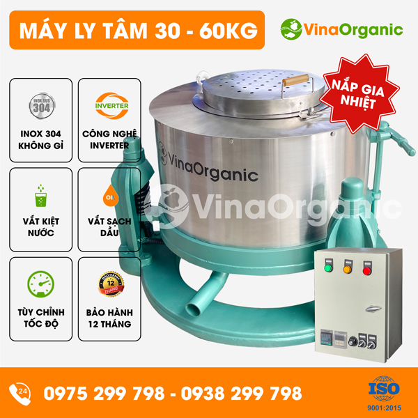 LT7535 - Máy ly tâm 30 - 60kg có nắp gia nhiệt, tách dầu, tách nước thực phẩm