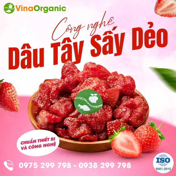 Chuyển giao công nghệ dâu tây sấy dẻo chua ngọt tự nhiên