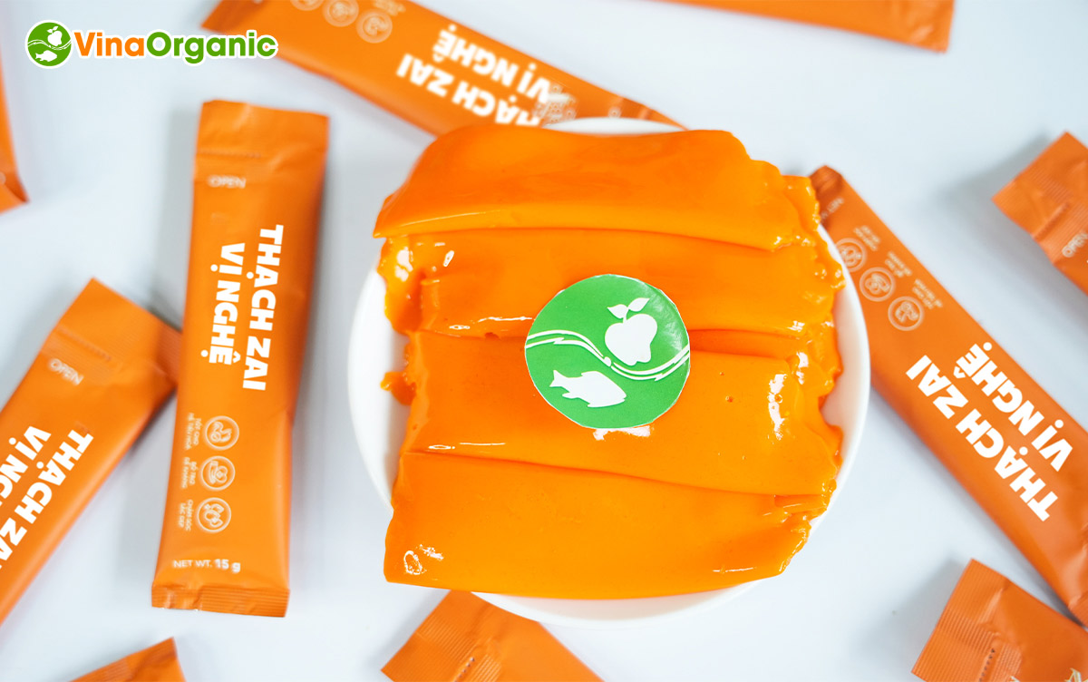 VinaOrganic cung cấp dây chuyền sản xuất thạch zai hương trái cây dai giòn, thơm ngon. Liên hệ Hotline: 0975299798 - 0938299798
