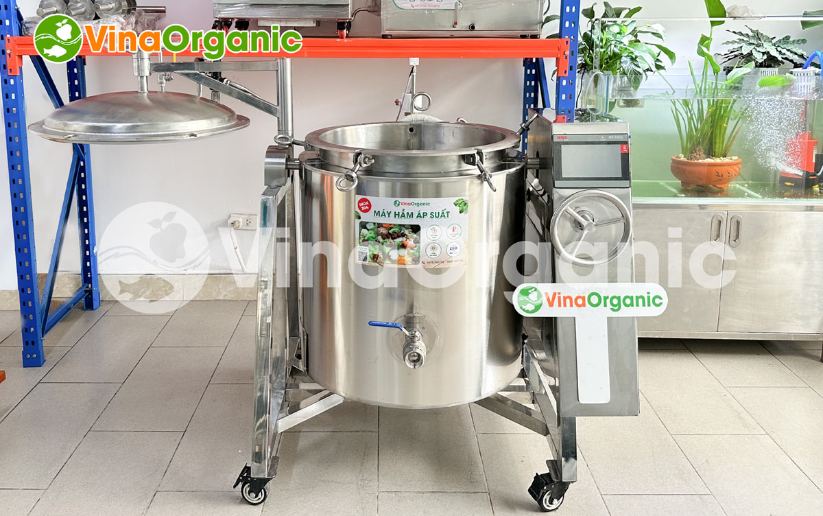 HAS100 - Máy hầm áp suất 100L, hầm xương, hầm nước cốt phở nhanh chóng, chất lượng. Liên hệ Hotline/Zalo ngay: 0975 299798 - 0938 299798.