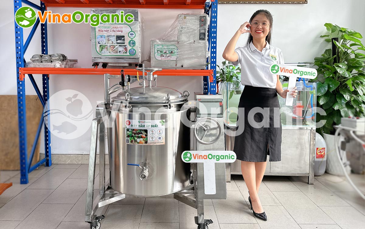 HAS100 - Máy hầm áp suất 100L, hầm xương, hầm nước cốt phở nhanh chóng, chất lượng. Liên hệ Hotline/Zalo ngay: 0975 299798 - 0938 299798.