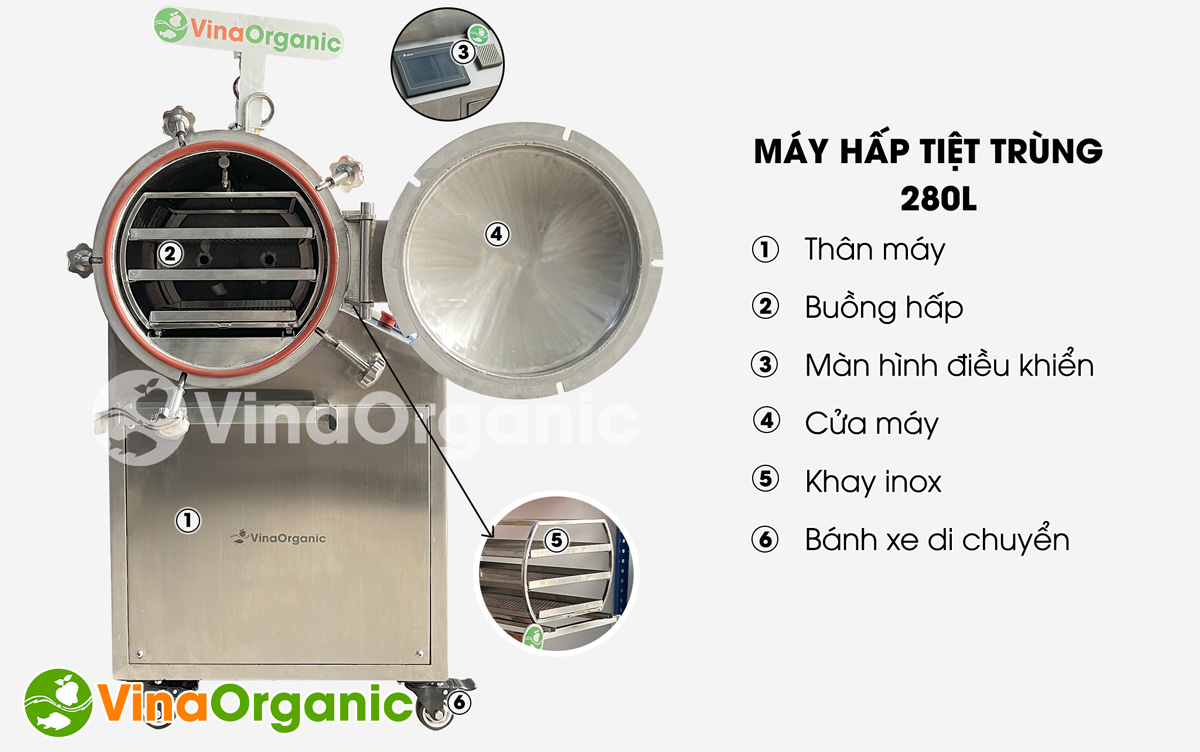 HTT280P - Máy hấp tiệt trùng 280l, hấp tiệt trùng Pate, cá hộp, xúc xích tiệt trùng. Liên hệ Hotline/zalo ngay: 0975 299798 - 0938 299798.