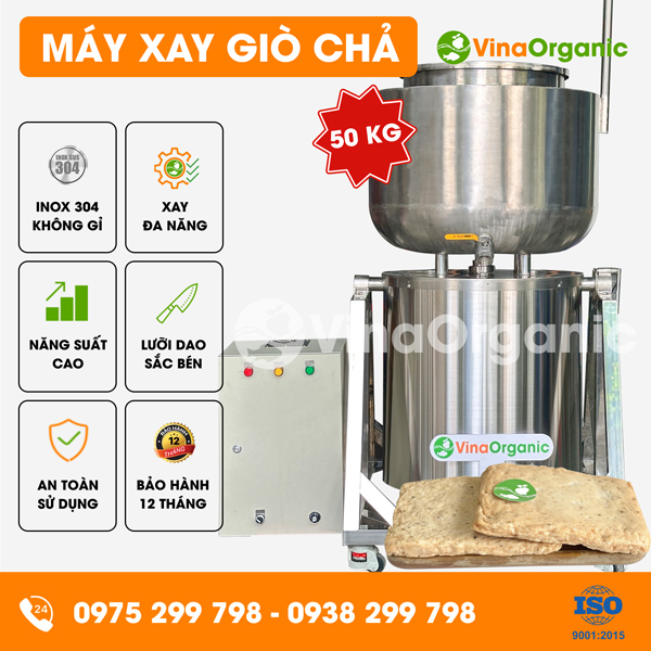 MXT50 - Máy xay giò chả 50kg, xay nhanh chóng, chất lượng