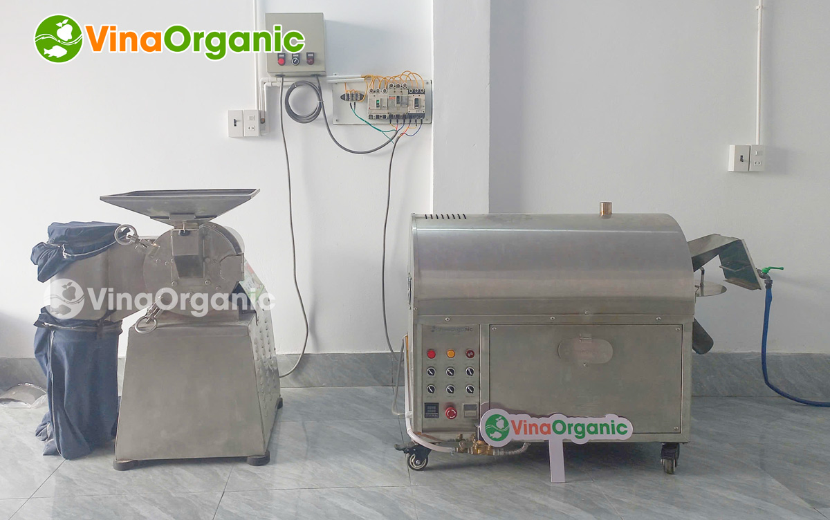 VinaOrganic đã có buổi bàn giao và lắp đặt máy rang gas, máy nghiền bột mịn tại Nghệ An. Máy vận hành ổn định, góp phần nâng cao năng suất