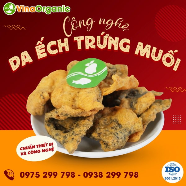 Chuyển giao công nghệ Da ếch trứng muối giòn xốp, béo ngậy