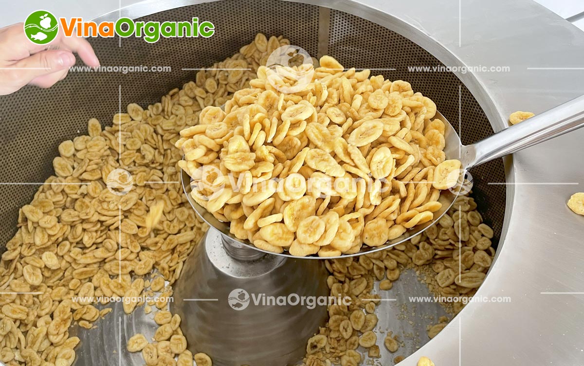 VinaOrganic bàn giao dây chuyền chuối chiên chân không tại Bình Dương, nâng tầm nông sản Việt, mở rộng thị trường. Tư vấn 0975.299798.