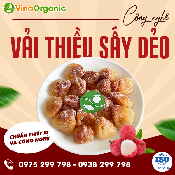 Chuyển giao công nghệ Vải Sấy dẻo, ngọt thanh, chua nhẹ