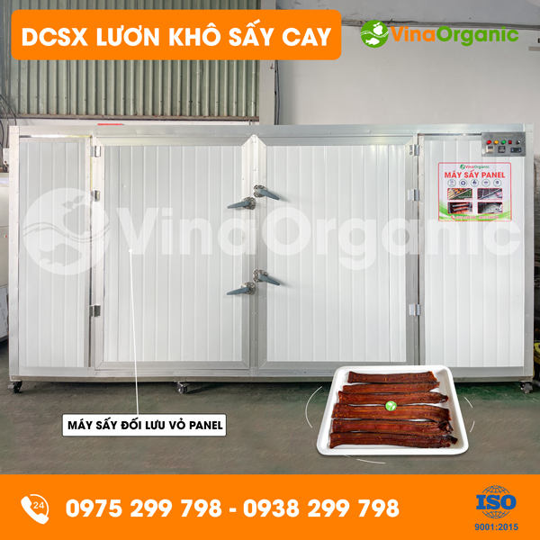 Dây chuyền sản xuất khô lươn sấy cay mềm dẻo, hương vị đậm đà