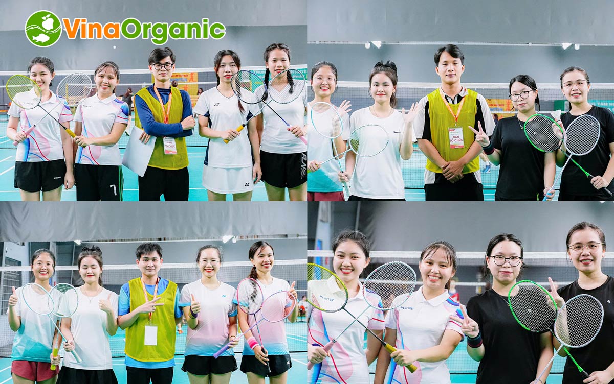 VinaOrganic đã tổ chức thành công giải Cầu lông đôi nam – đôi nữ trong khuôn khổ Chuỗi Hội thao năm 2025 lần 1!