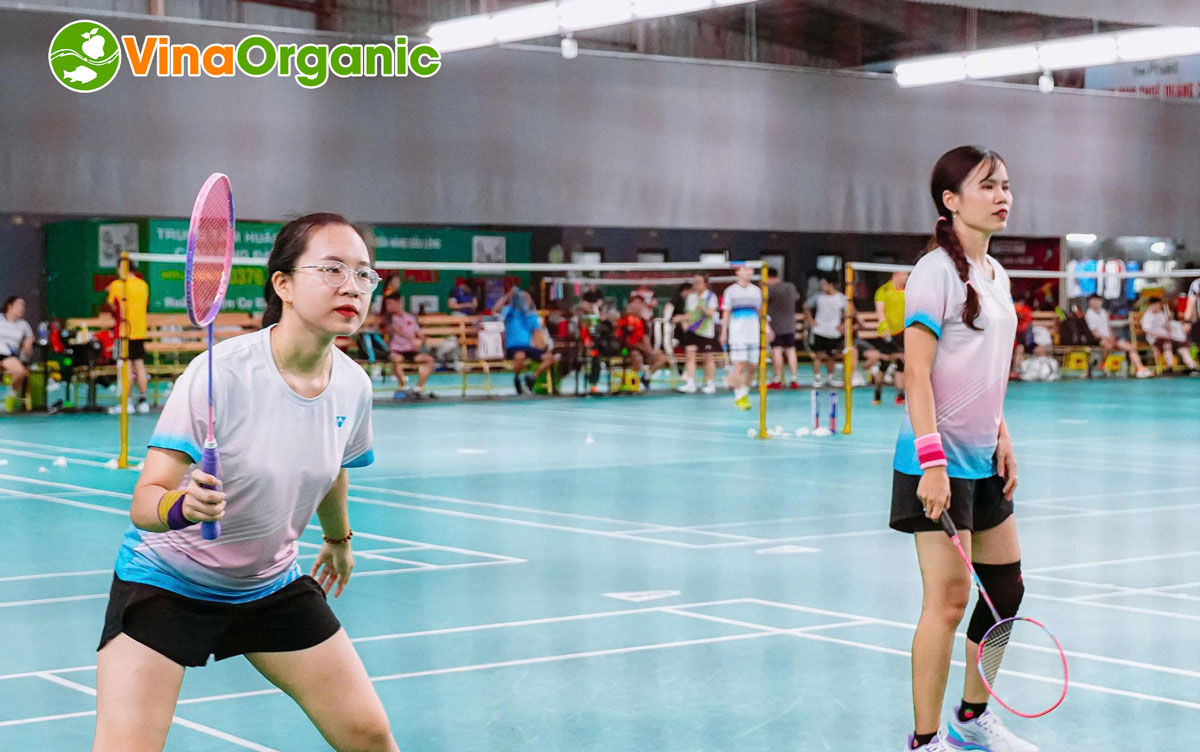 VinaOrganic đã tổ chức thành công giải Cầu lông đôi nam – đôi nữ trong khuôn khổ Chuỗi Hội thao năm 2025 lần 1!