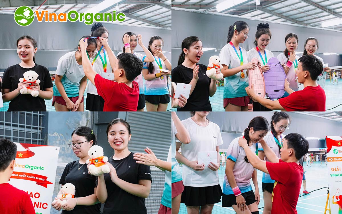 VinaOrganic đã tổ chức thành công giải Cầu lông đôi nam – đôi nữ trong khuôn khổ Chuỗi Hội thao năm 2025 lần 1!