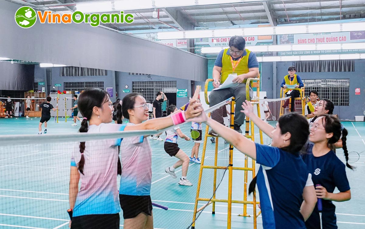 VinaOrganic đã tổ chức thành công giải Cầu lông đôi nam – đôi nữ trong khuôn khổ Chuỗi Hội thao năm 2025 lần 1!