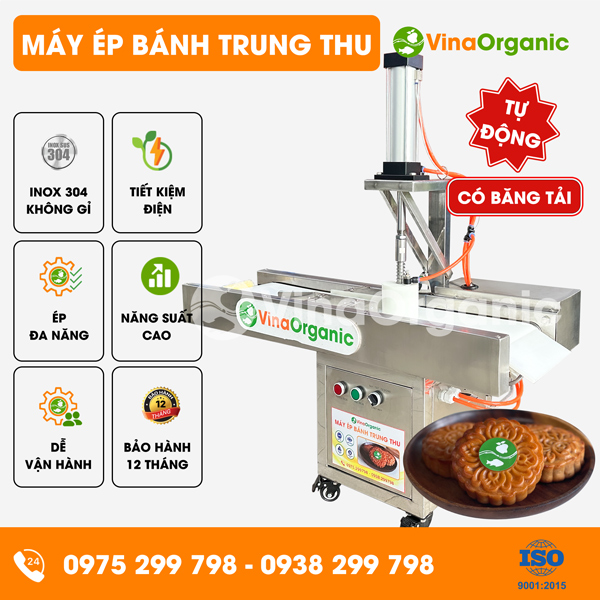 EX050TD - Máy ép bánh trung thu có băng tải, ép nhanh chóng, chất lượng