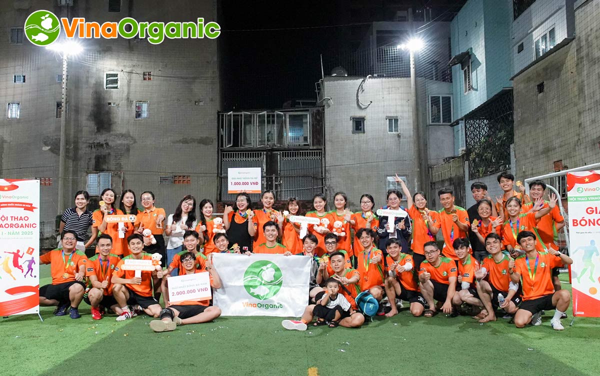 Khép lại Giải bóng đá Nam & Nữ - Hội Thao VinaOrganic 2025, đầy sôi động và nhiệt huyết khi có sự tham gia tất cả CBNV ở các phòng ban