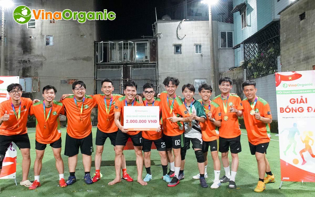 Khép lại Giải bóng đá Nam & Nữ - Hội Thao VinaOrganic 2025, đầy sôi động và nhiệt huyết khi có sự tham gia tất cả CBNV ở các phòng ban