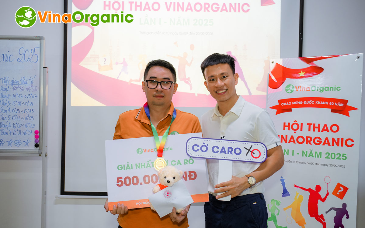 Những nước đi đầy chiến thuật  – giải Cờ caro trong khuôn khổ Hội thao VinaOrganic 2025 đã chính thức khép lại
