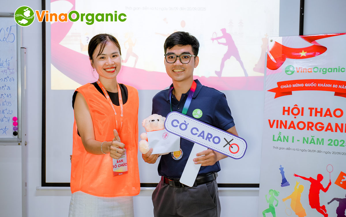 Những nước đi đầy chiến thuật  – giải Cờ caro trong khuôn khổ Hội thao VinaOrganic 2025 đã chính thức khép lại