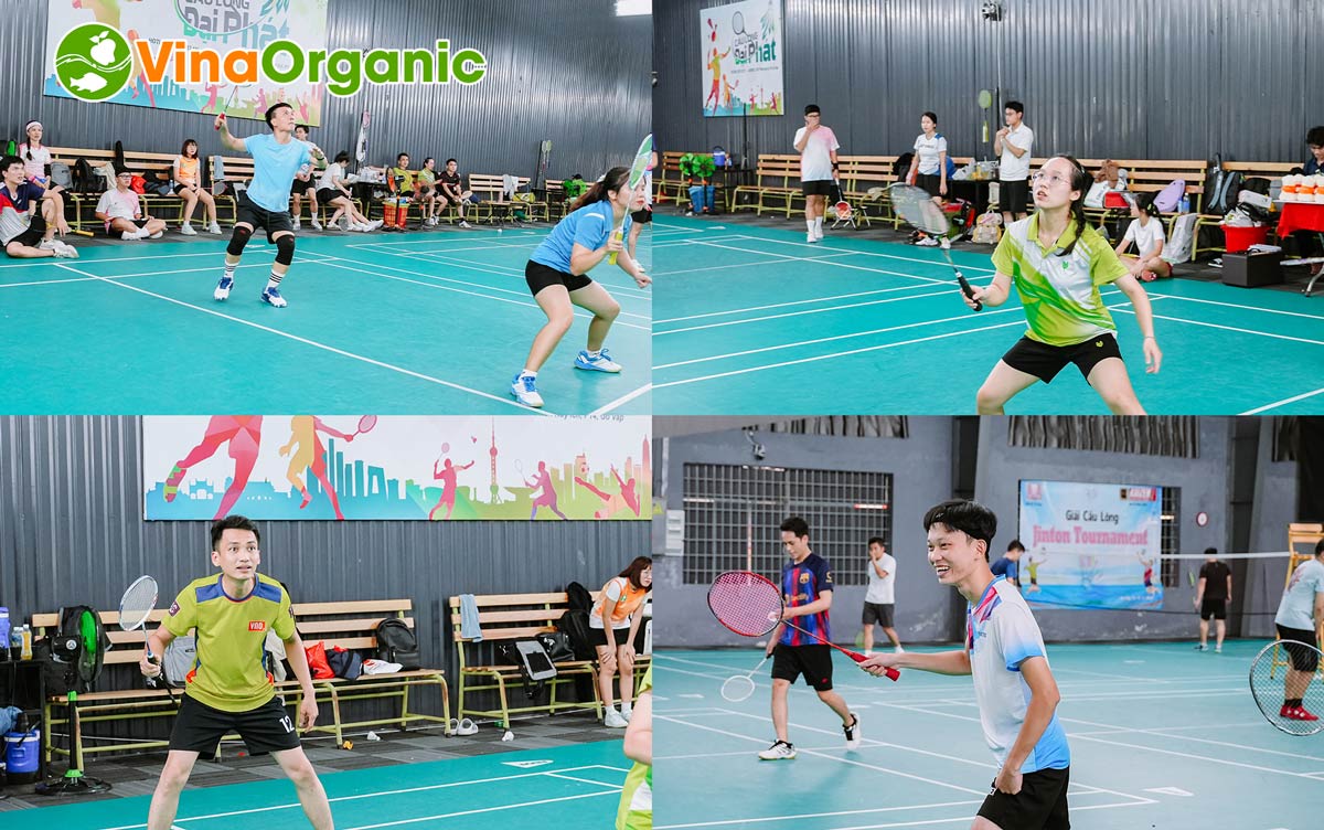 Để hoàn thành chuỗi Hội Thao VinaOrganic, toàn thể CBNV tiếp tục đến với môn thi cuối - Giải cầu lông Đôi nam nữ.