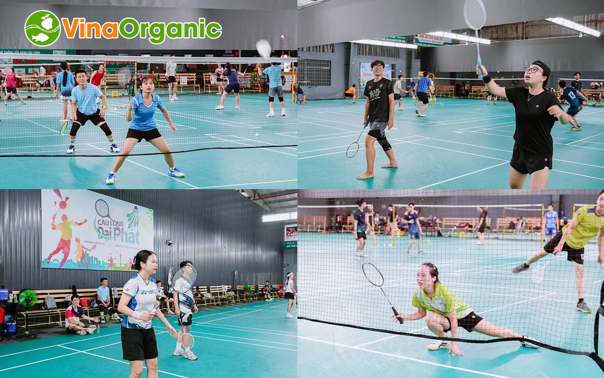 Để hoàn thành chuỗi Hội Thao VinaOrganic, toàn thể CBNV tiếp tục đến với môn thi cuối - Giải cầu lông Đôi nam nữ.