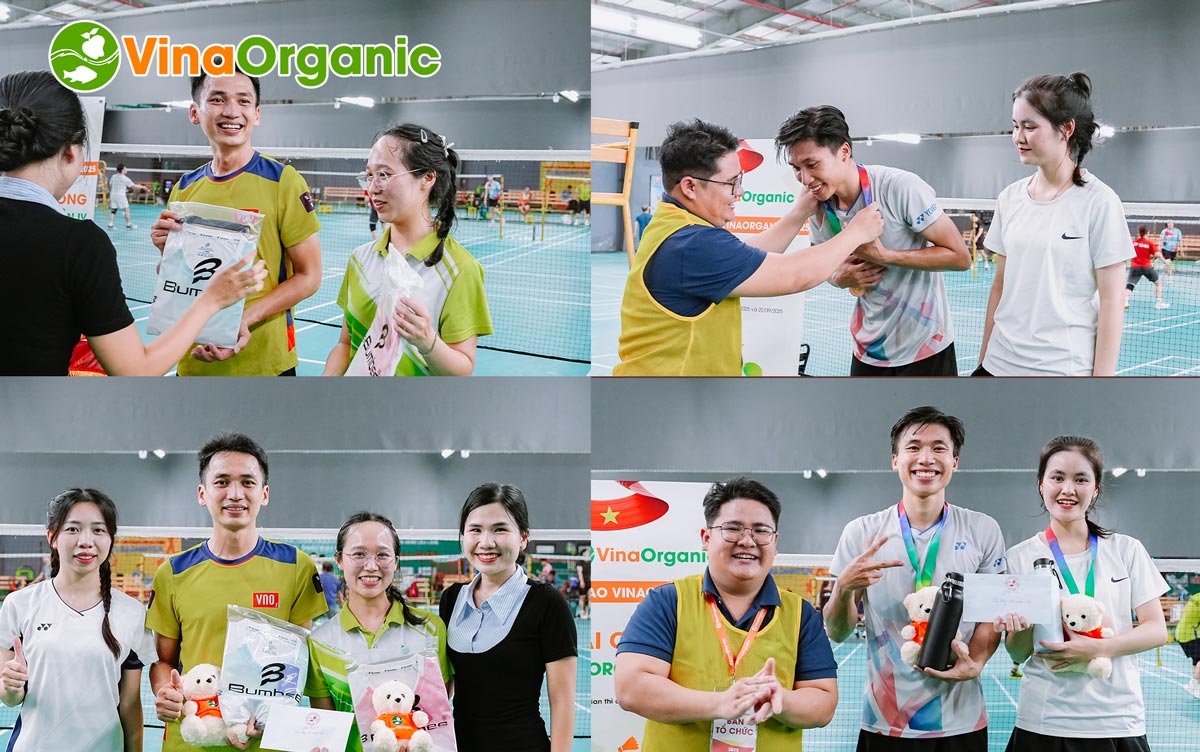 Để hoàn thành chuỗi Hội Thao VinaOrganic, toàn thể CBNV tiếp tục đến với môn thi cuối - Giải cầu lông Đôi nam nữ.