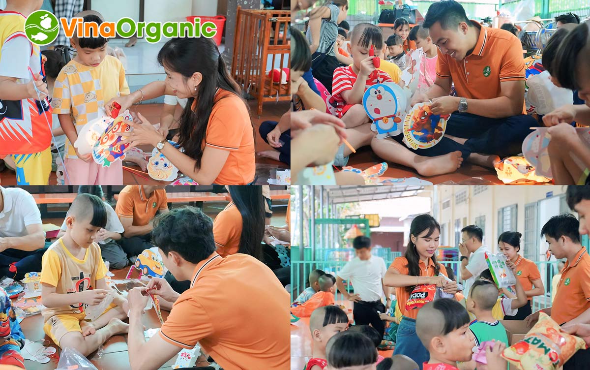 VinaOrganic đã tổ chức chương trình thiện nguyện “Trung thu yêu thương” tại Mái ấm An Lạc, thuộc chùa Pháp Tánh