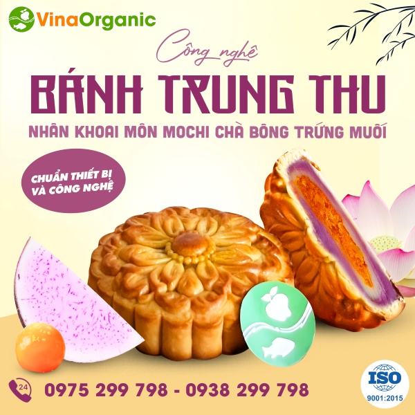 Chuyển giao công nghệ Bánh Trung thu khoai môn mochi chà bông trứng muối