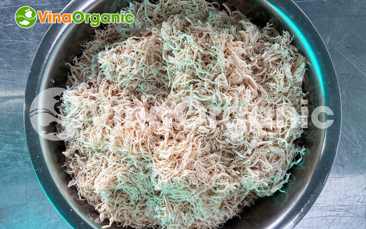 VinaOrganic chuyển giao công nghệ sản xuất Chà bông gà không chất bảo quản, bảo quản dài tới 12 tháng. Liên hệ Hotline/Zalo: 0938299798 – 0975299798