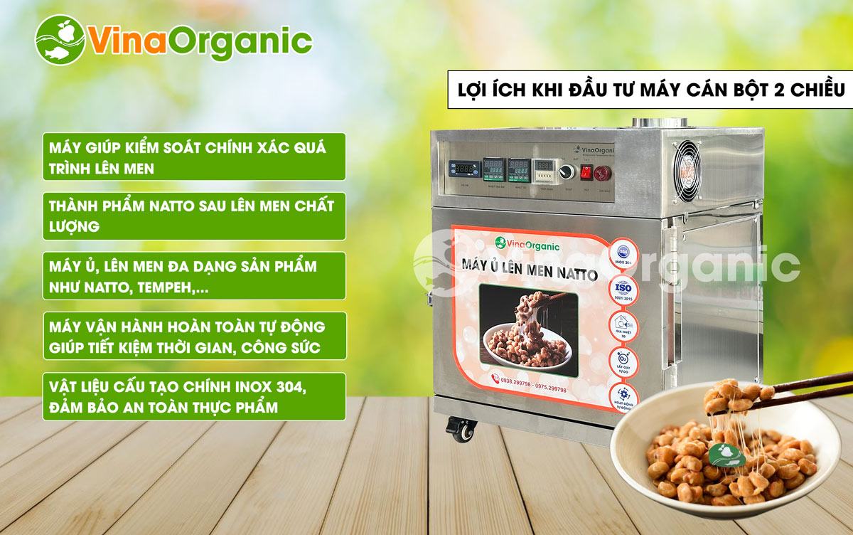 Máy ủ lên men natto 3 khay NATTO0344, full inox 304, lên men hiệu quả, chất lượng, tiết kiệm điện... Hotline/Zalo: 0938299798 – 0975299798