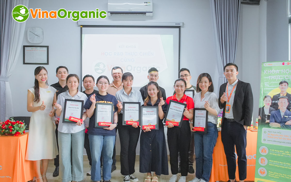 Tháng 10 vừa qua, VinaOrganic đã tổ chức thành công Khoá học R&D thực chiến với sự tham gia đông đảo của các học viên.