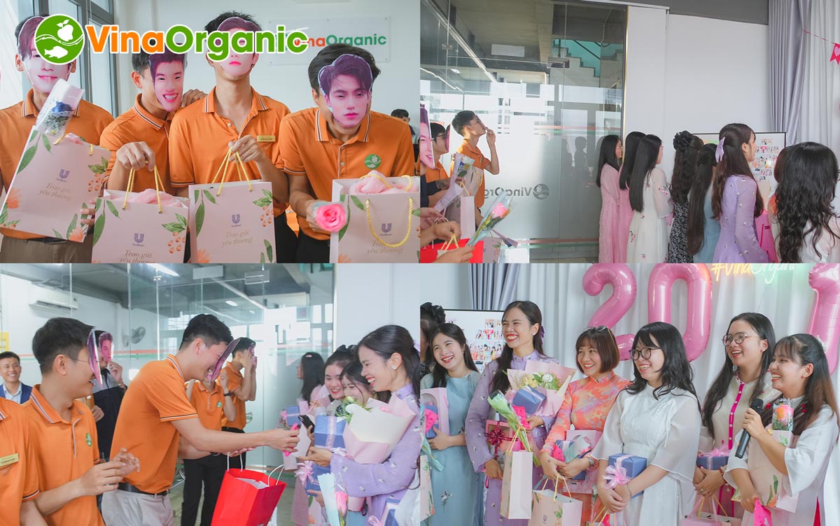 VinaOrganic đã tổ chức buổi lễ thân mật và đầy ý nghĩa để tri ân những "bông hoa đẹp" của đại gia đình mình nhân dịp ngày Phụ nữ Việt Nam