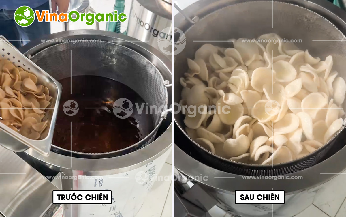 VinaOrganic bàn giao dây chuyền bánh phồng tôm tự động tại TP.HCM. Sản phẩm giòn ngon, đạt chuẩn. Liên hệ 0975.299.798 để tư vấn!