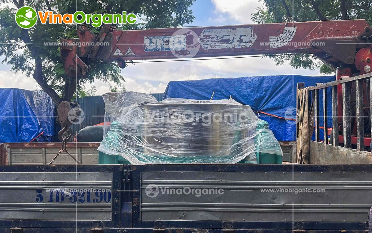 VinaOrganic bàn giao và lắp đặt máy ly tâm 80–120kg tại TP. HCM. Hỗ trợ vận hành tận nơi, dịch vụ tận tâm, đảm bảo chất lượng sản xuất.