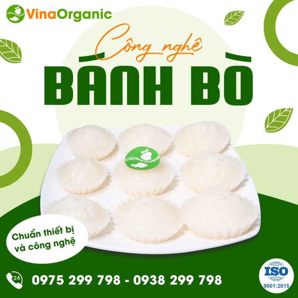 Chuyển giao công nghệ Bánh Bò hấp xốp mềm, thơm béo từ nước cốt dừa