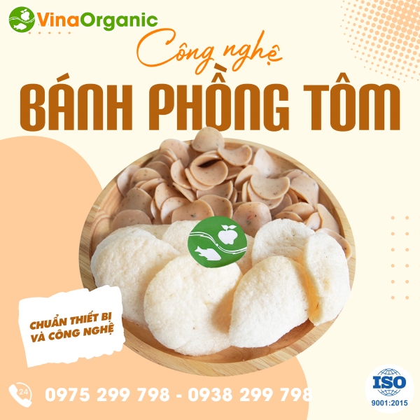 Chuyển giao công nghệ bánh phồng tôm giòn xốp thơm ngon 