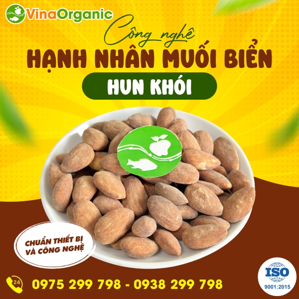 Chuyển giao công nghệ Hạnh nhân Muối biển hun khói béo bùi, chất lượng