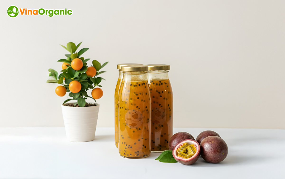 VinaOrganic chuyển giao công nghệ nước ép chanh dây cô đặc chân không giữ nguyên màu, hương vị, dinh dưỡng. Liên hệ Hotline/Zalo 0938299798 – 0975299798