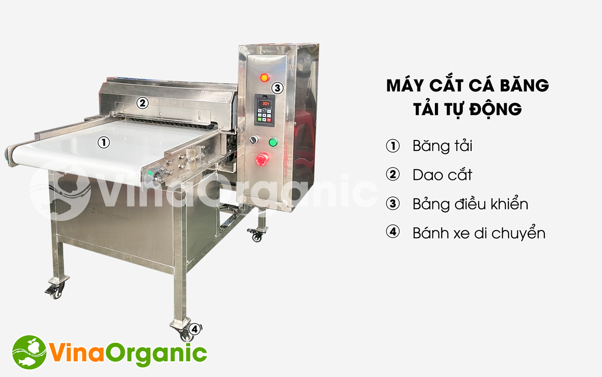 MCC20 - Máy cắt cá băng tải tự động, cắt cá nhanh chóng, chất lượng. Liên hệ ngay Hotline/Zalo: 0975.299798 – 0938.299798 để được tư vấn chi tiết!