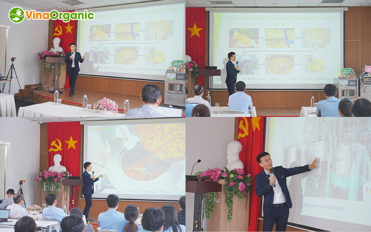 VinaOrganic đã có mặt tại Hội thảo Công nghệ Chiên Chân Không tại Bình Dương. Hãy cùng nhìn lại hình ảnh đáng nhớ tại sự kiện này nhé!