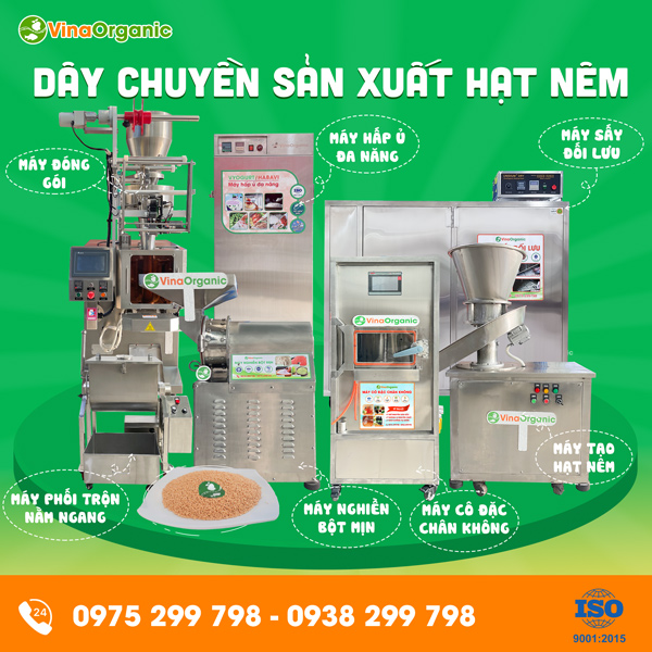 Dây chuyền sản xuất hạt nêm giàu dinh dưỡng, an toàn, tự nhiên