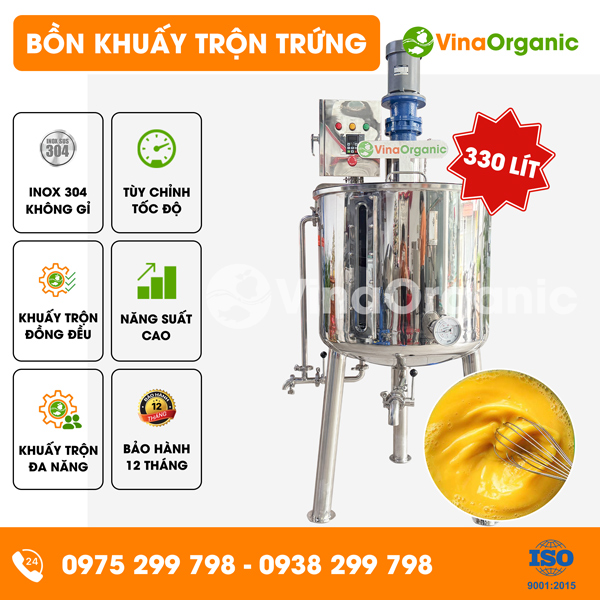 BKT330 - Bồn khuấy trộn trứng 330 lít, khuấy trộn nhanh chóng, chất lượng